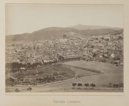 Vue générale de la ville d’Athènes, panorama, épreuve n°
                    2/6 © Musée Guimet, Paris, Distr. Rmn / Image Guimet