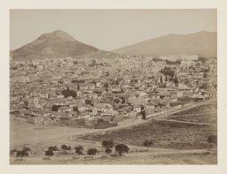 Vue générale de la ville d’Athènes, panorama, épreuve n°
                    3/6 © Musée Guimet, Paris, Distr. Rmn / Image Guimet